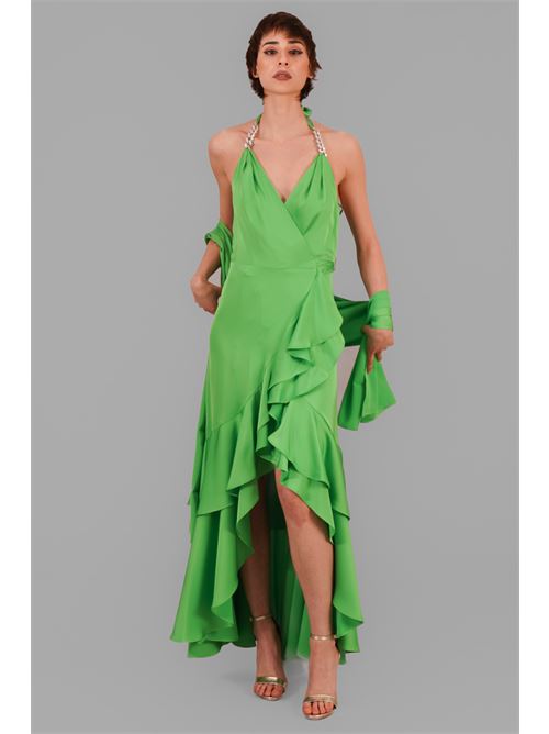 Stola in raso twins fantasy | T4528FGREEN